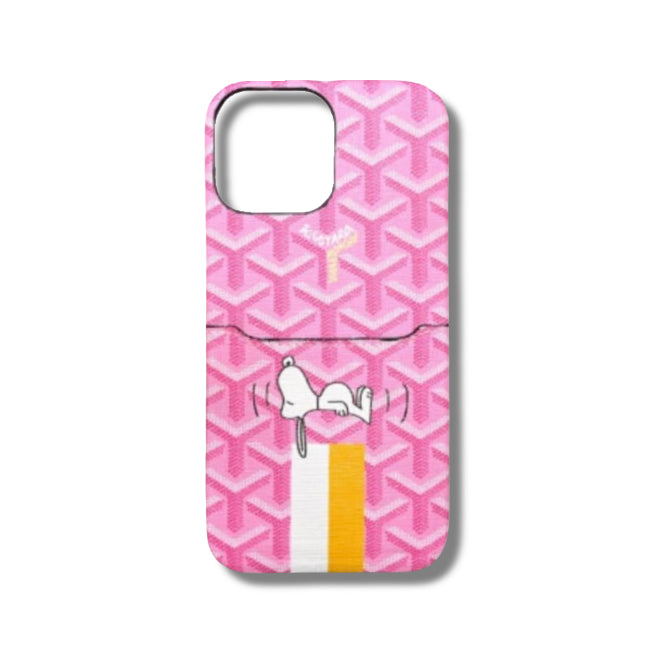 Pink Goyard x Snoopy