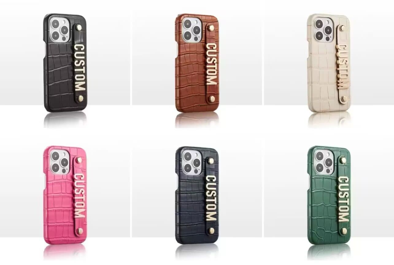 The Name Case in Crocodile Leather